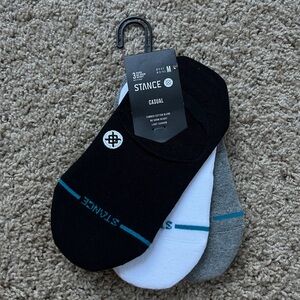 Stance Men's Casual Socks - Black, White, and Gray Trio